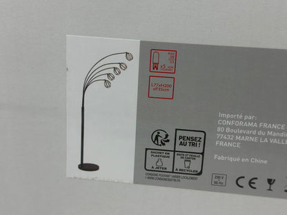 Lampadaire coloris noir neuf
