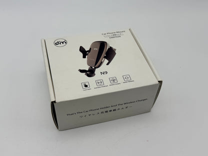 Support de téléphone portable à serrage automatique pour téléphone de voiture DM Support de téléphone portable pour chargeur sans fil de voiture Batterie intégrée Compatible avec iPhone Xs Max/XR/XS/X/8 Plus, Samsung Galaxy S10/S10 Plus/S9/S8/S7/Note 9 10