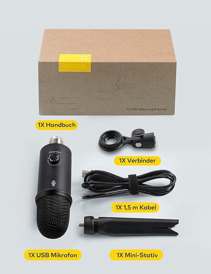 Microphone Professionnel à condensateur USB neuf