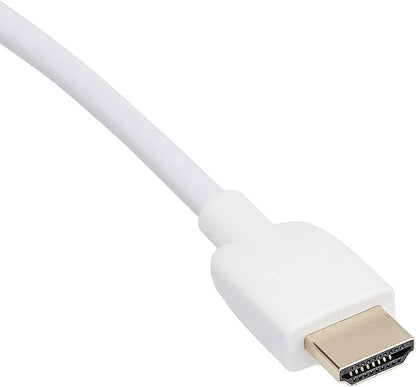 Câble HDMI haute vitesse 1,4b, 304,8 cm, blanc, 1 article neuf
