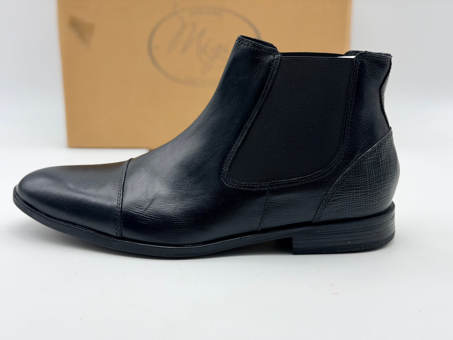 Bottines NOIR Homme motif Uni A enfiler