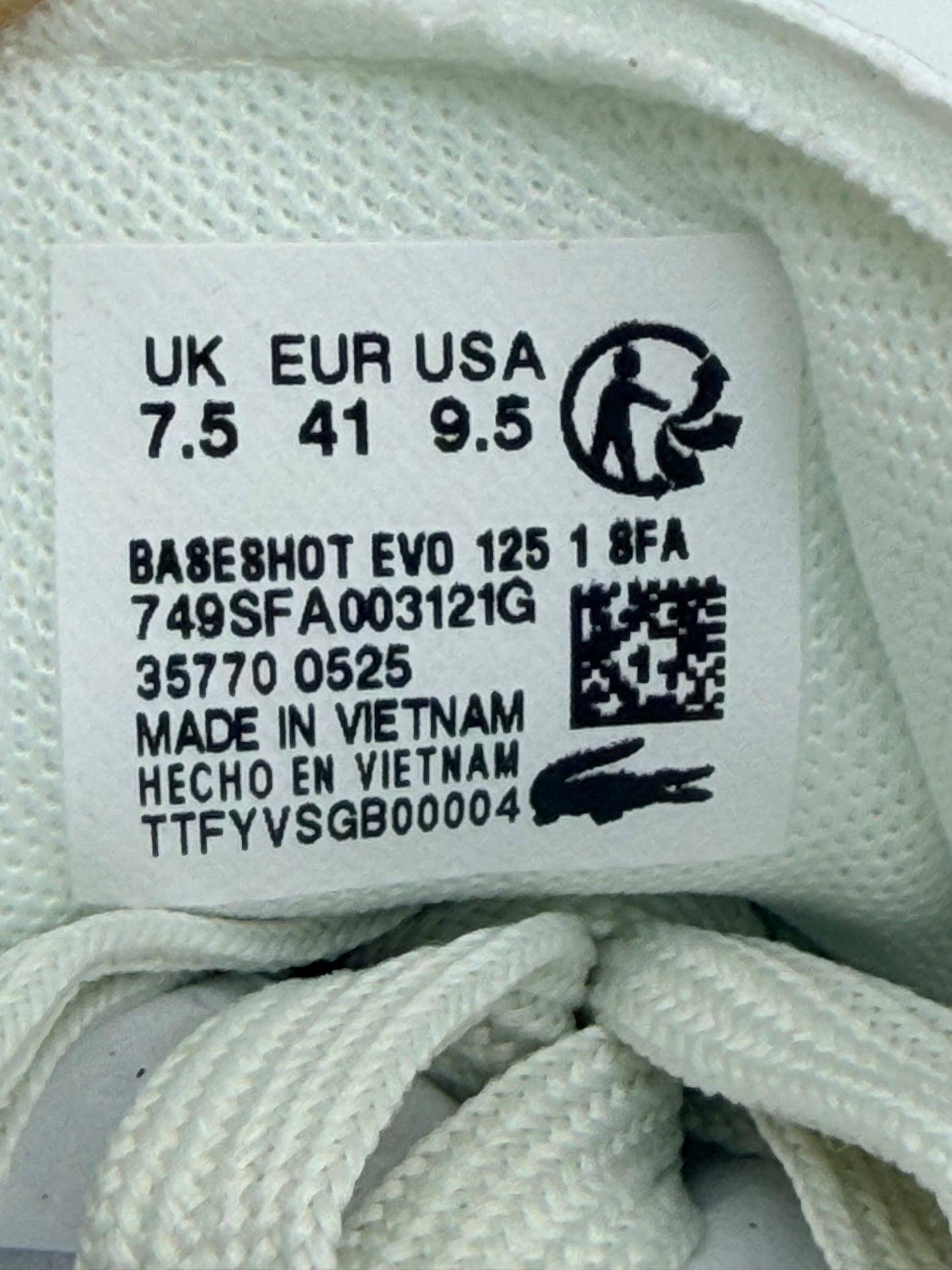 LACOSTE Baskets mixte Baseshot EVO 125 White