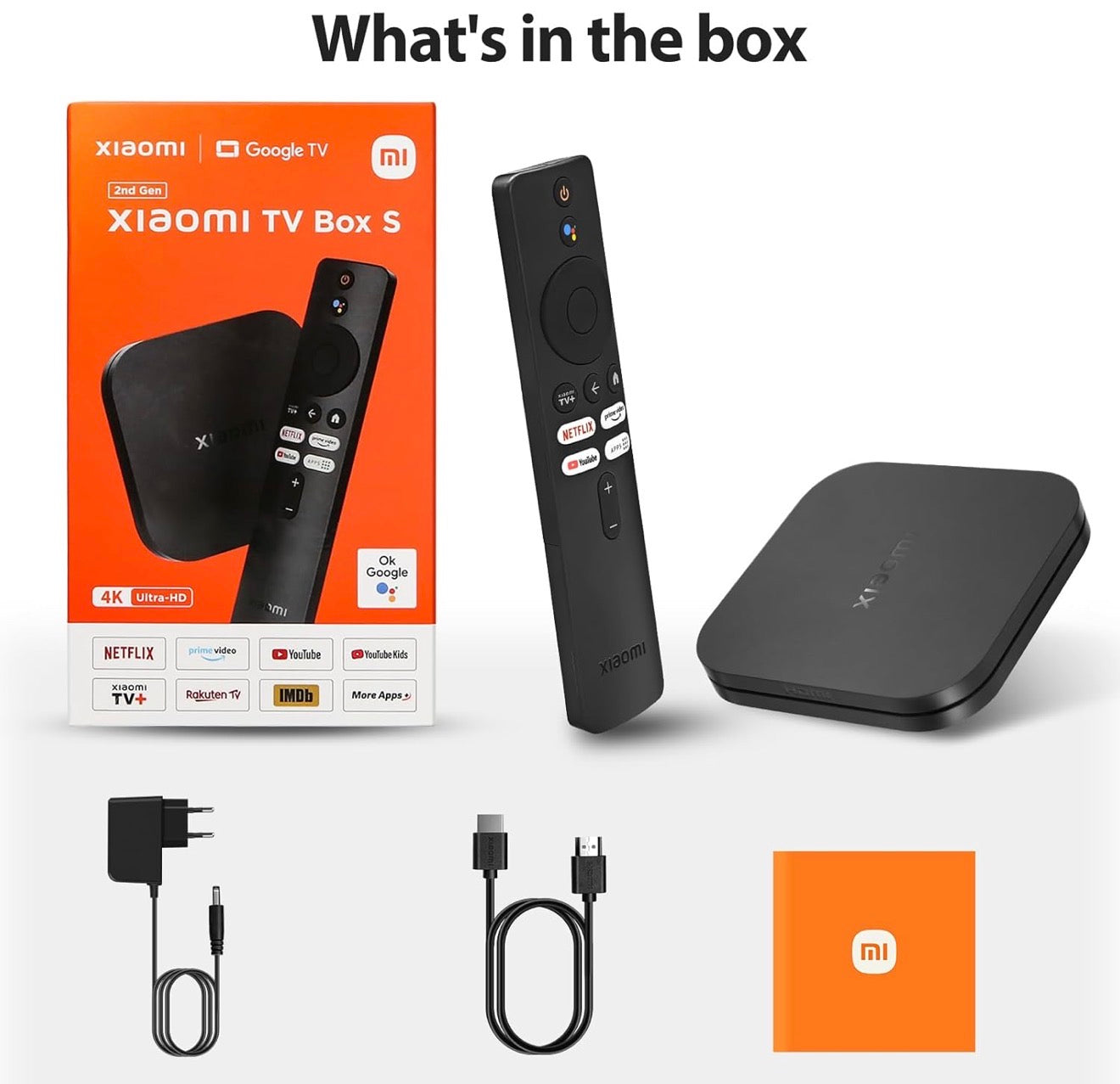 Xiaomi TV Box S 2nd Gen 4K Android Streaming Box | Chromecast & Bluetooth 5.2 | Dual Wi-FI | 2GB RAM+8GB ROM | Mijia Smart TV Box with IR Remote for 4K TVs