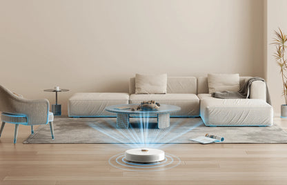 Robot aspirateur Vacuum S10+
Nettoyage en profondeur du sol : système à double disques pour une élimination optimale des taches