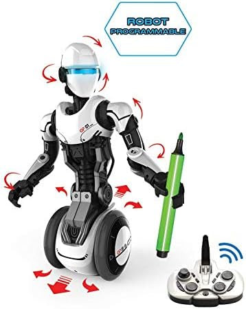 Ycoo by Silverlit - O.P One - Robot Radiocommandé Programmable 36 cm - Mode Espion et Possibilité d'enregistrer des Messages, Bras et Tête Articulés