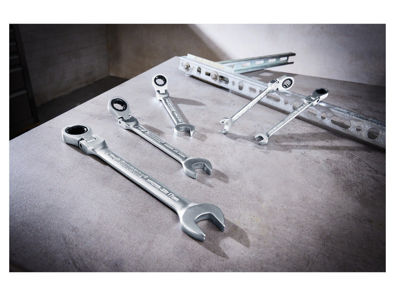 Clés mixtes à cliquet, 5 pièces neuves