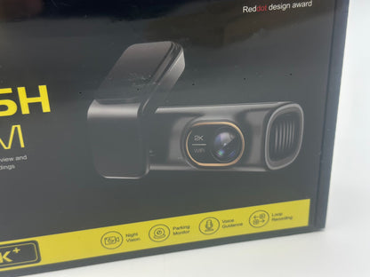 Dashcam Voiture Avant 2K 1440P, Camera Voiture, avec Carte SD 32GB, WiFi & APP, Grand Angle de 150°, Vision Nocturne IR, Enregistrement en Boucle, 24 Eures Mode Parking, G-Capteur, WDR