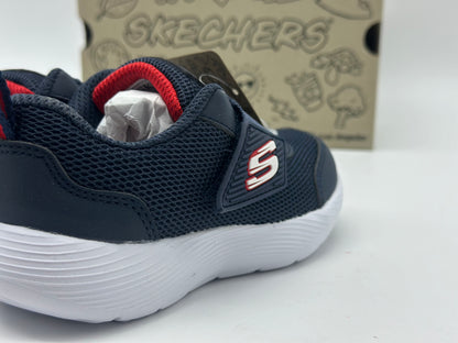 Skechers NVRD Bleu Marine Chaussures Enfant Larme Baskets avec semelle Millot de forme