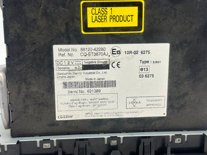 Autoradio dorigine Toyota Rav4 2009-2011 Am FM lecteur CD récepteur radio DXUWZ parfait état