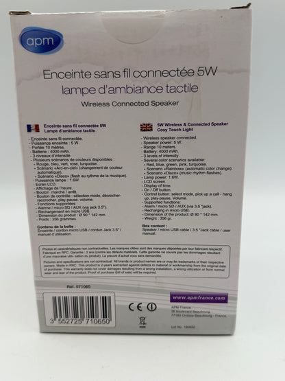 Veilleuse Bluetooth - TD® - Haut-parleur lumineux - 3W - Mains libres - Rechargeable