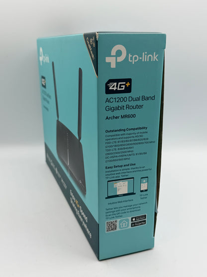 TP-LINK Archer MR600 AC1200 4G+ Cat6 Mobile Wi-Fi Router Dual Band, 4G/3G Network SIM Slot Unlocked, No Configuration required, Support Guest Network & Parental Control, UK Plug
