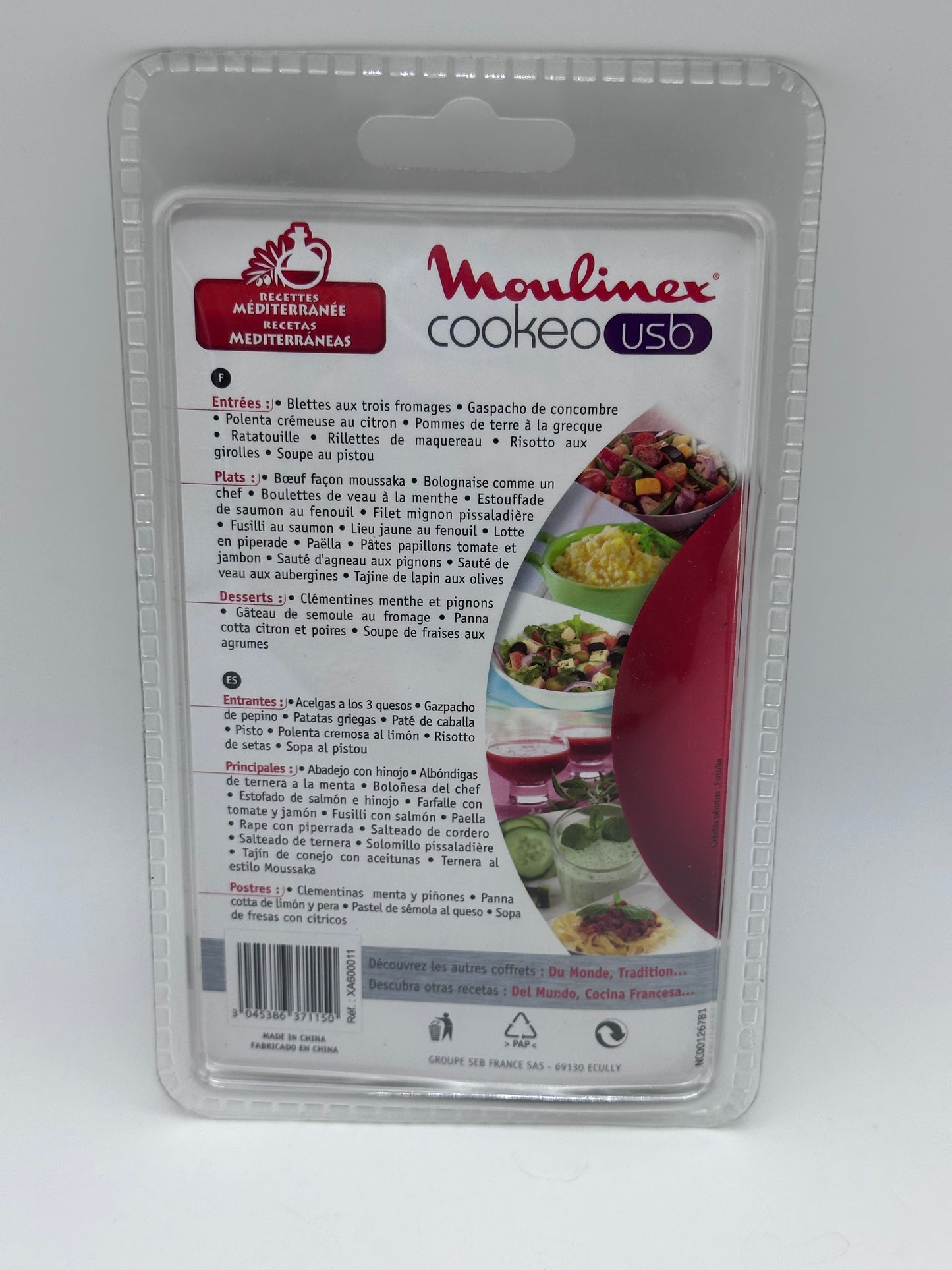 Moulinex Clé USB de 25 Recettes Du Monde XA600111 Accessoire Cookeo Officiel Compatible avec Multicuiseurs Cookeo YY2943FB CE702100