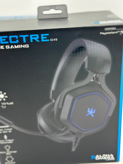 Casque Gaming Alpha Omega Players 7.1 Spectre Noir pour PS4