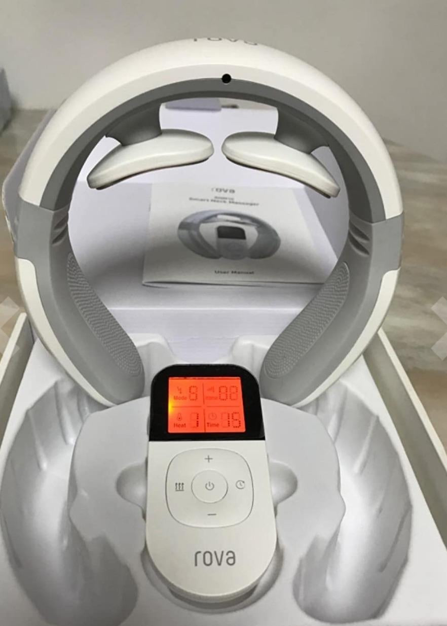 Masseur cervical, intelligent, portable, de voyage électrique comprenant 6 modes, Télécommande intel