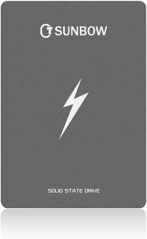 TCSUNBOW 240 Go 250 Go 256 Go 2.5 Pouces SSD avec 256 Mo de Cache SATAIII 6 Go/s Disque Dur Interne à Semi-conducteur pour Ordinateur Portable Tablette PC (X3 240 Go)