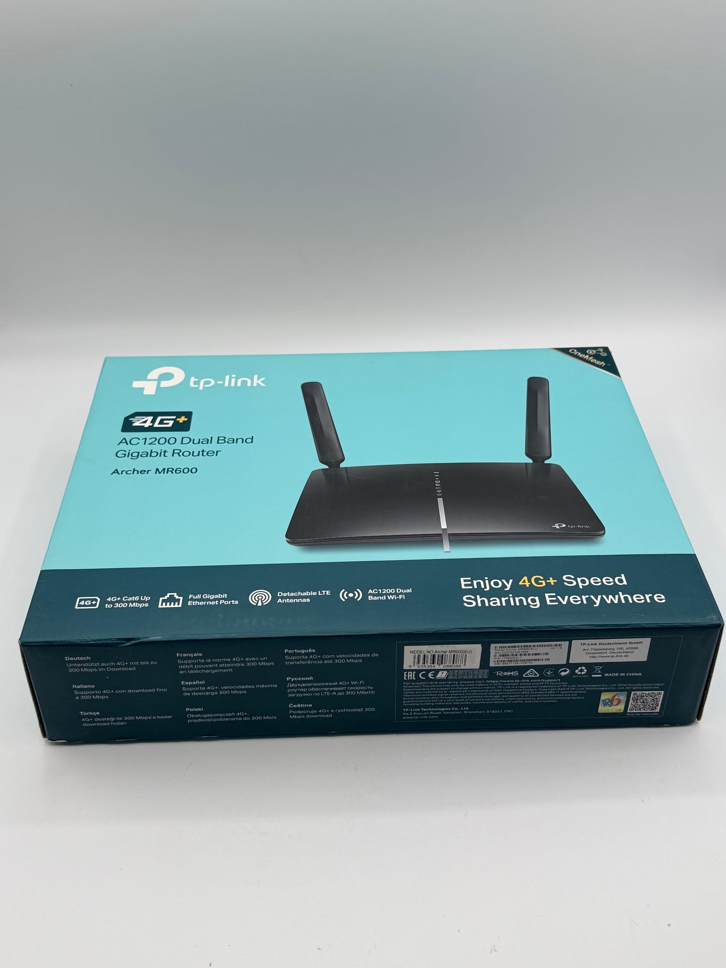 TP-LINK Archer MR600 AC1200 4G+ Cat6 Mobile Wi-Fi Router Dual Band, 4G/3G Network SIM Slot Unlocked, No Configuration required, Support Guest Network & Parental Control, UK Plug