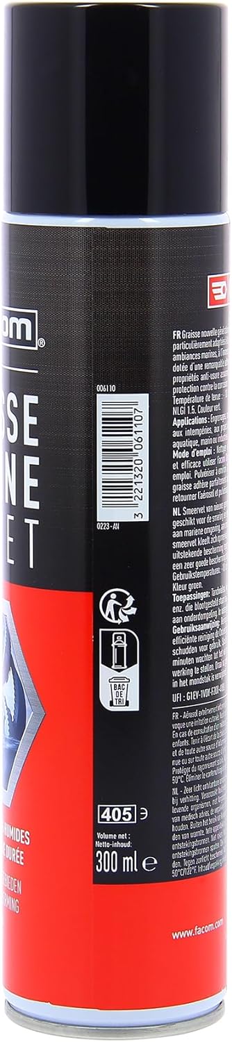 FACOM Graisse Marine, Spéciale Conditions Humides, Sulfonate de Calcium, Spray Aerosol 300 ml neuf
