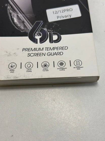 Protection d'écran et de confidentialité pour iPhone iPhone 12/pro