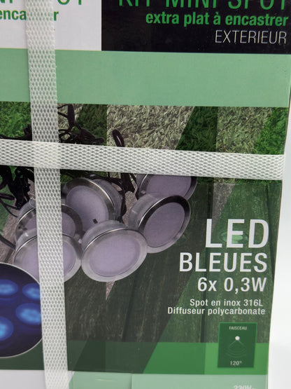 Spot LED a encastrer extérieur x6