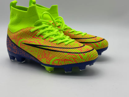 Chaussures de Football Homme Professionnel Chaussures de Futsal Antidérapants pour l'entraînement Athlétisme Adolescents High Top Chaussures de Sport