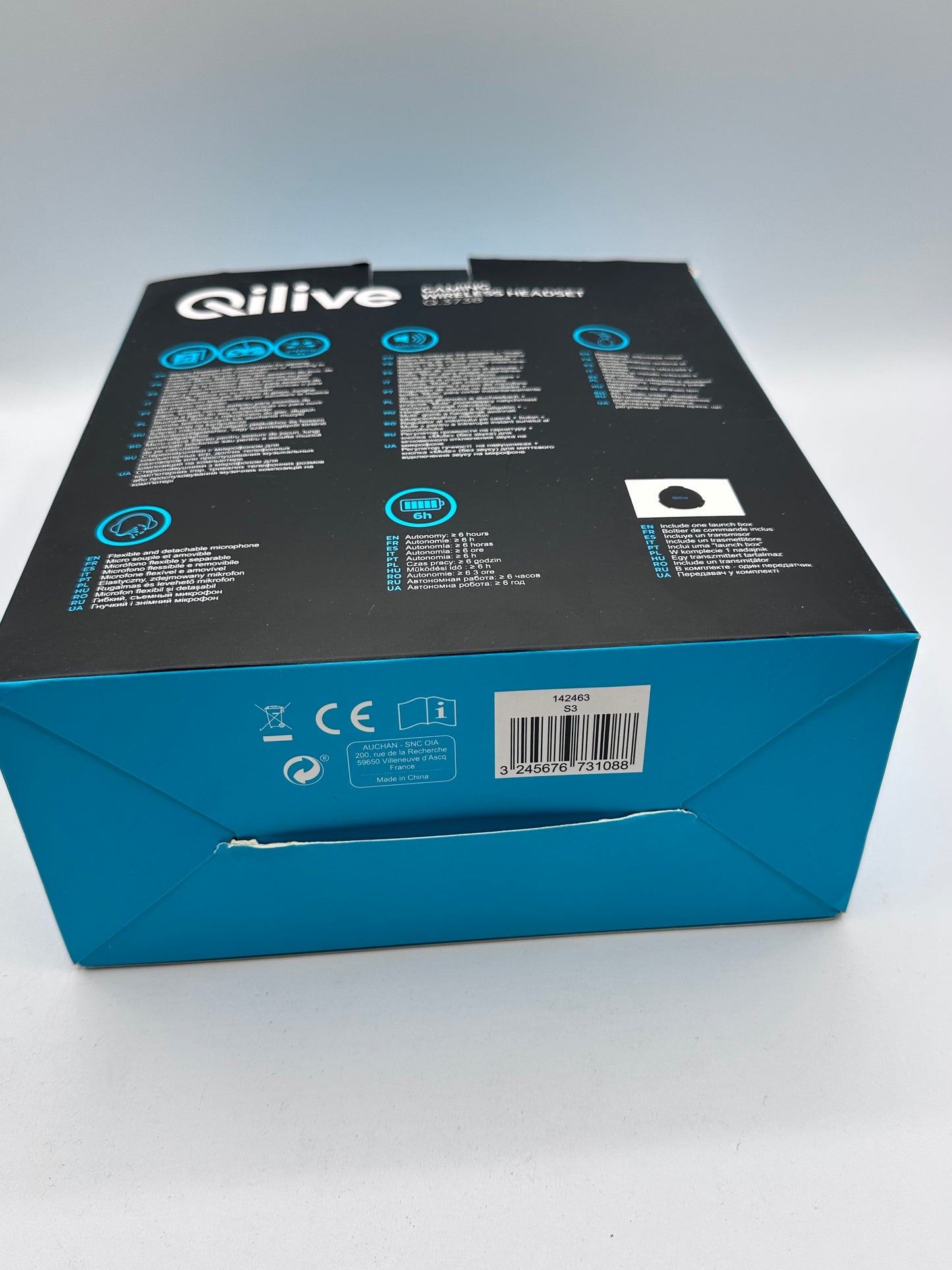 QILIVE
Casque sans fil Gaming Q.3738 Noir
Microphone - Stéréo - 6 heures d'autonomie