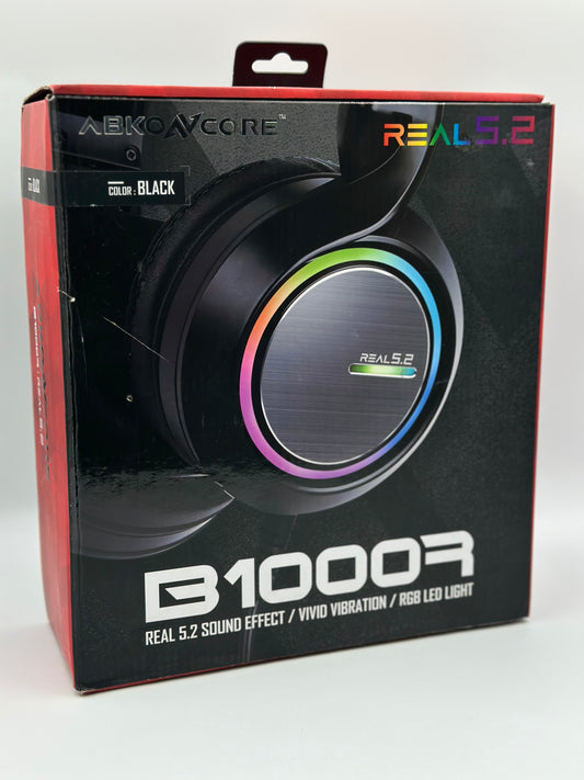 Abkoncore B1000R Real 5.2 Noir
Casque-Micro Pour Gamer Circum-Aural Fermés- Son Surround 5.2 - Micro Retractable - Générateur De Vibrations - Retro-Éclairage RGB - USB/PC