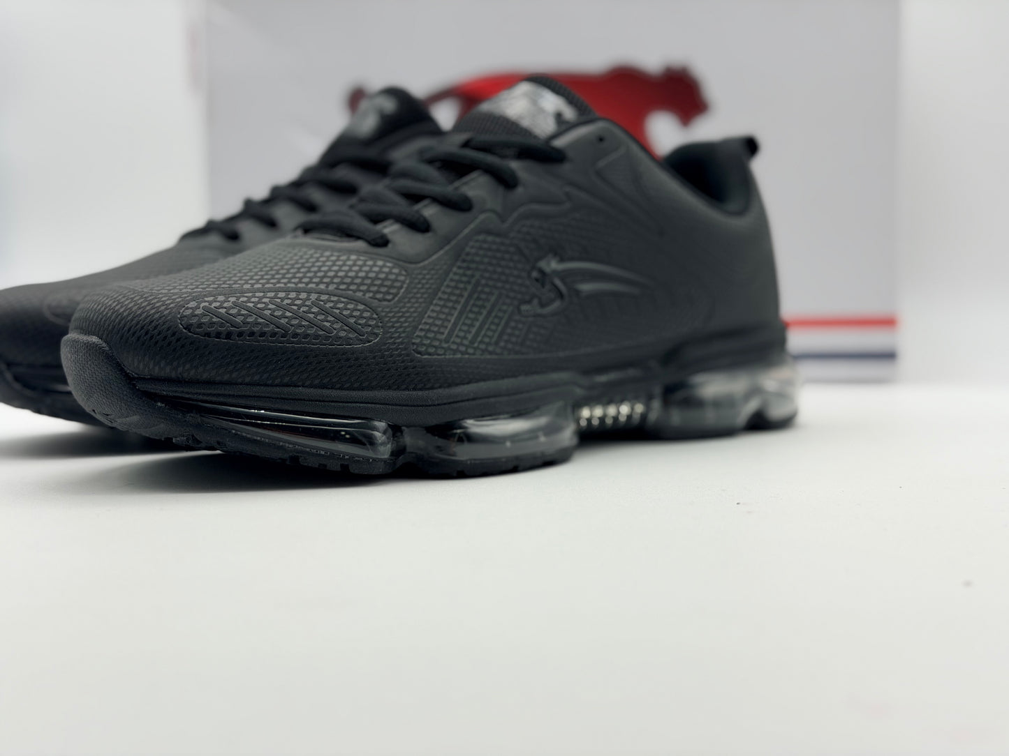 Baskets NOIR Homme motif Uni Lacets AIRNESS