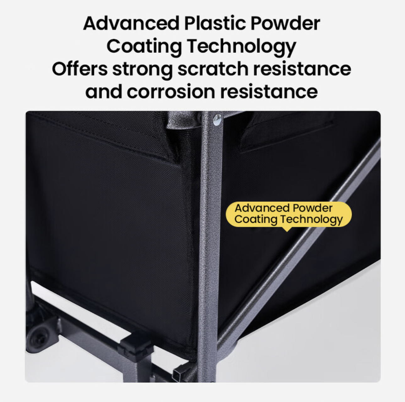 Chariot pliable avec capacité 70 L et charge maximale 100 kg