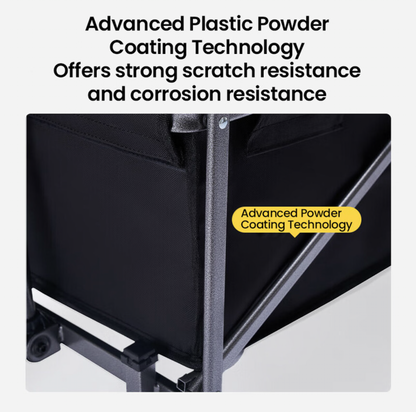 Chariot pliable avec capacité 70 L et charge maximale 100 kg