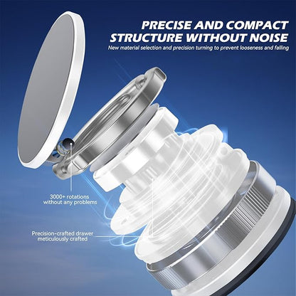 Support magnétique de téléphone pour voiture, compatible avec MagSafe, support universel rotatif à 360° pour téléphone portable avec ventouse puissante, support pour iPhone et appareils mobiles, blanc
Couleur: blanc