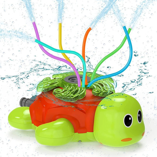 Jouets d'eau pour enfants Sprinkler Enfants, jouets d'été arroseurs d'eau dans le design de tortue pour les activités de plein air de jardin, jouets d'eau de pulvérisation pour les tout-petits filles garçons