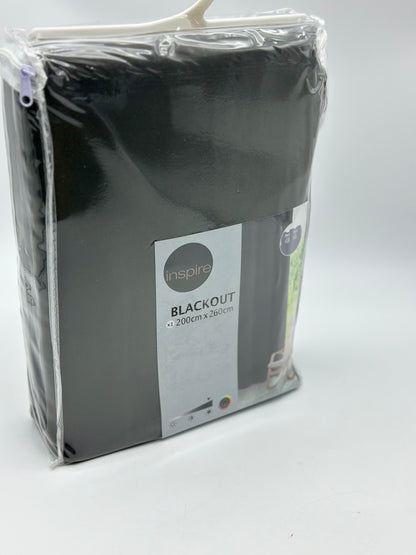 Rideau occultant, Newblackout gris foncé l.200 x H.260 cm