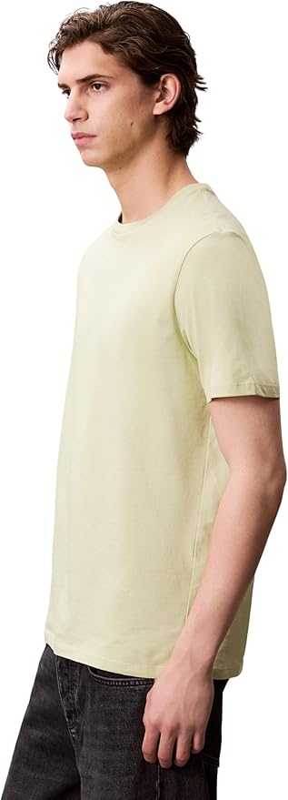 Calvin Klein T-Shirt Manches Courtes Homme Smooth Solid Tee avec Col Ras-du-Cou