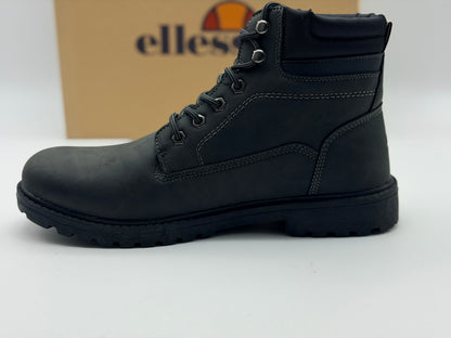Bottines NOIR Homme motif Uni Lacets ELLESSE