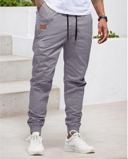 Pantalon cargo pour homme, taille élastique avec plusieurs poches, décontracté, respirant, randonnée, travail