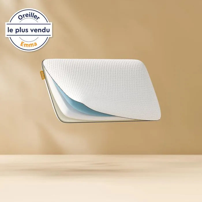 EMMA | Pack Matelas Original 160x200 cm + 2 Oreillers | Technologie Mémoire de Forme | Les Plus Vendus en France | Corps Détendu totalement neuve