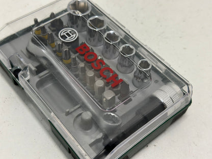 Bosch 27pcs. Jeu d'embouts de tournevis et à cliquet (PH, PZ, Hex, T, S-Bit, accessoires perceuse-visseuses et tournevis)