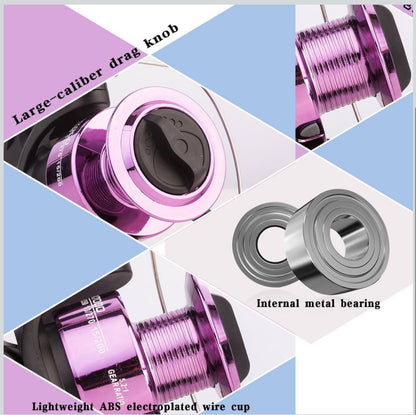 Moulinet de pêche en acier inoxydable