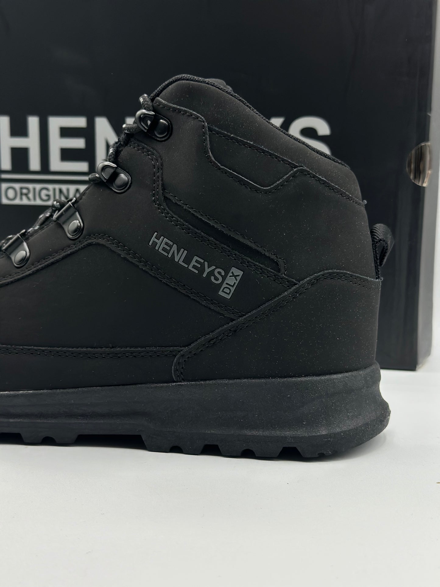 Henlys Chaussures de randonnée pour homme Noir