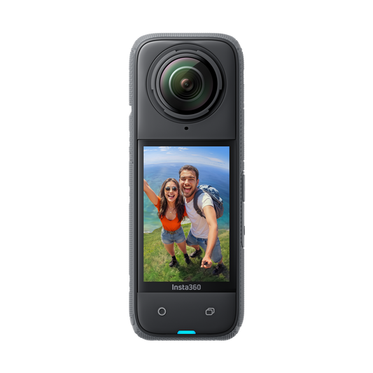 Insta360 X4 + Perche à selfie + trépied + Perche à selfie invisible 114 cm + étuis rigide jaune d’origine