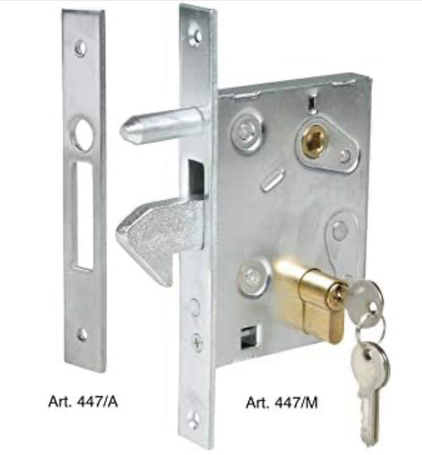 IBFM 447 Serrure à crochet à encastrer, 60 mm