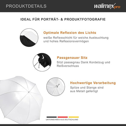 Parapluie diffuseur walimex translucide, 72 cm