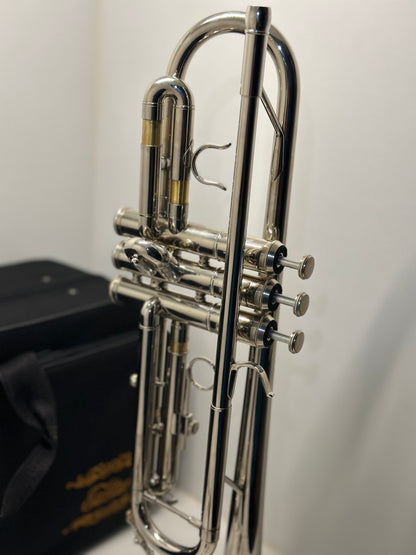 Eastar Trompette Argentée, Instrument De Musique Plat, Trompette En Laiton, Instrument De Musique