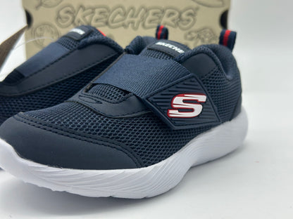 Skechers NVRD Bleu Marine Chaussures Enfant Larme Baskets avec semelle Millot de forme