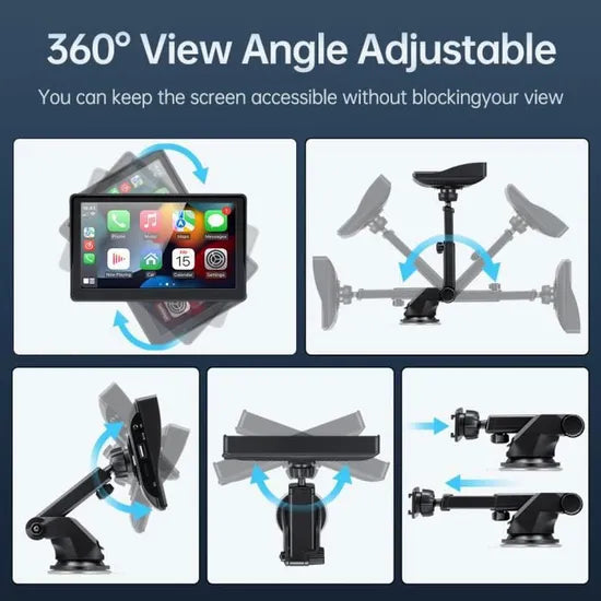 Autoradio écran multimédia Sans Fil Portable 7 Pouces Carplay androïde auto Radio Écran Tactile neuf