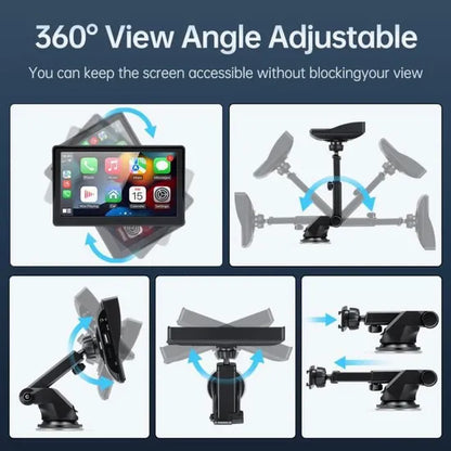 Autoradio écran multimédia Sans Fil Portable 7 Pouces Carplay androïde auto Radio Écran Tactile neuf