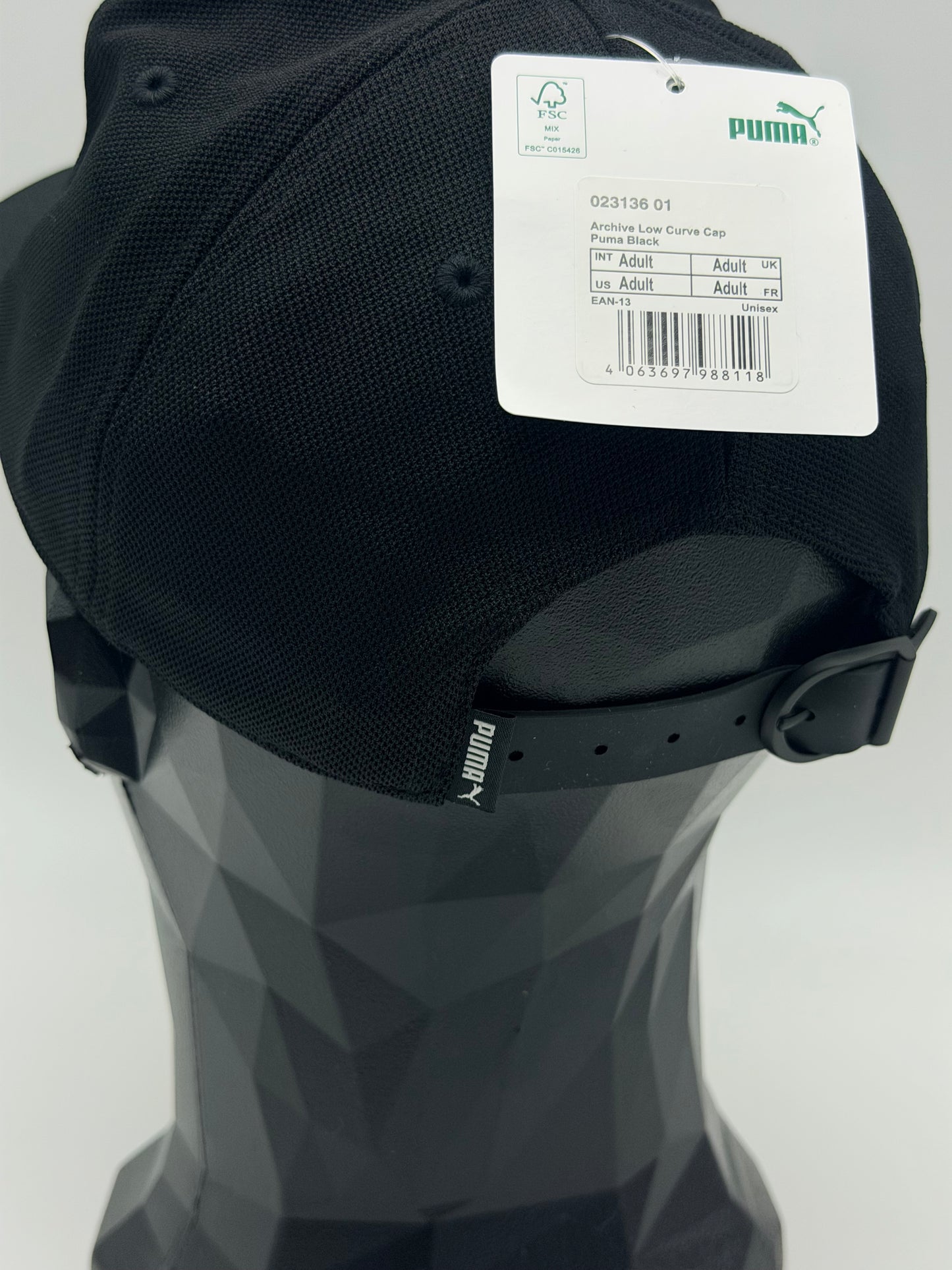 PUMA Casquette Archive Low Curve Puma Black Adult