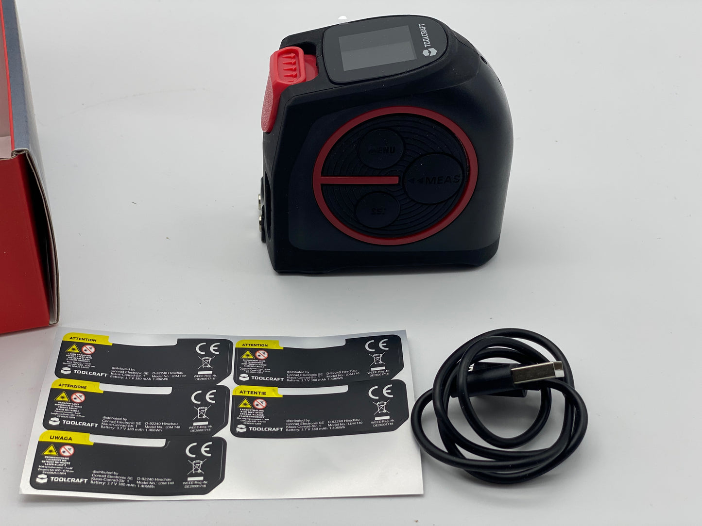 Mètre Télémètre 2en1 laser Plage de mesure (max.) 40 m neuf