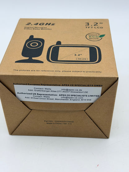 HelloBaby Babyphone HB32 Moniteur Vidéo sans Fil avec Appareil Photo Numérique, Camera Bebe Surveillance de la Température de Vision Nocturne et Système de Communication Bidirectionnelle