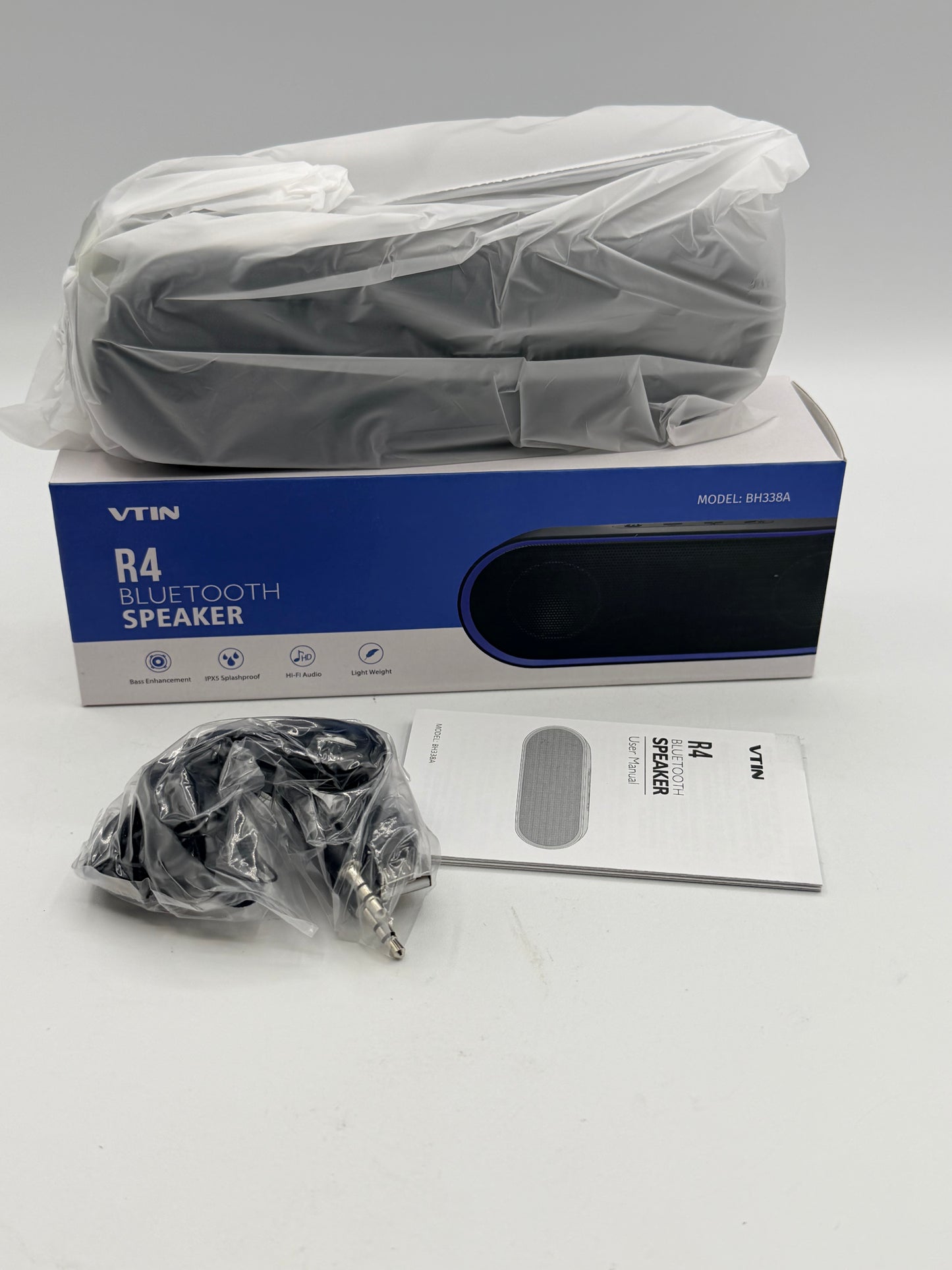 Haut-parleurs Bluetooth, haut-parleurs portables étanches avec TWS, 24 heures de lecture, son stéréo, sans fil pour la maison Douche Piscine Plage Extérieur (noir)